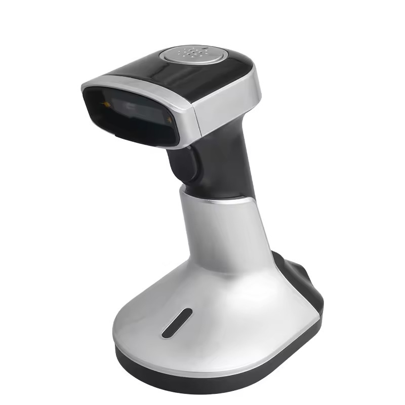 Χεριζόμενος σαρωτής barcode 1D Qr Code με φορτιστή USB ασύρματος Bluetooth Barcode Reader